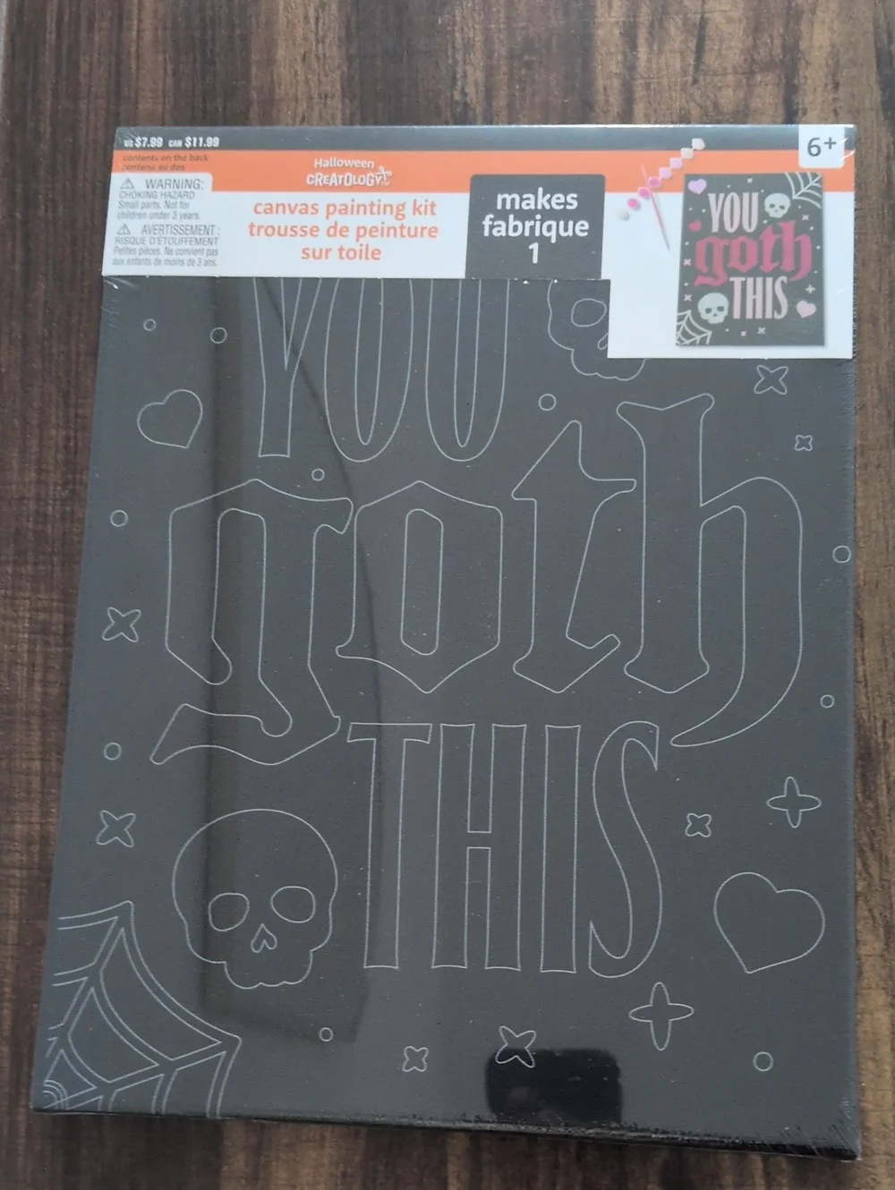 'You Goth This' Canvas Painting Kit - Black